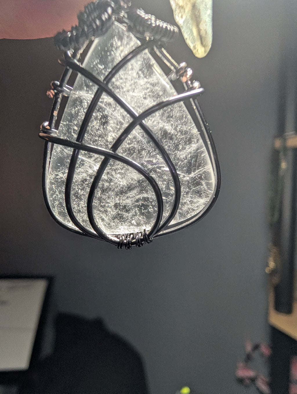 clear quartz pendant