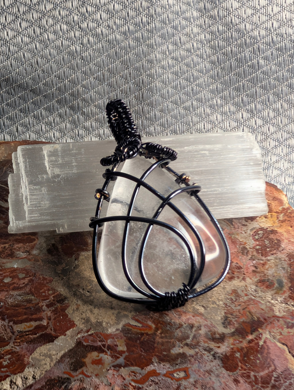 clear quartz pendant